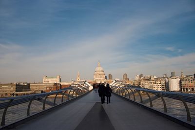 London millenium bridge and st. paul's cathedral