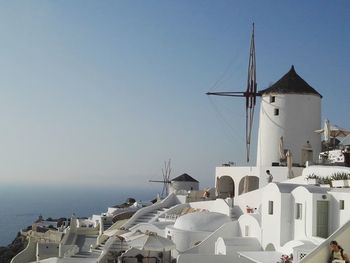 View of town in front of sea