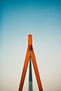 Low angle view of built structure against blue sky