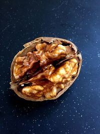 High angle view of breakfast on table