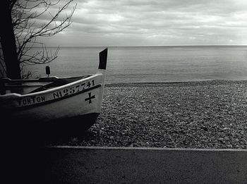 Scenic view of calm sea against sky