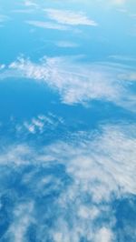 Aerial view of clouds in sky