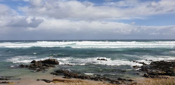 Scenic view of sea against sky