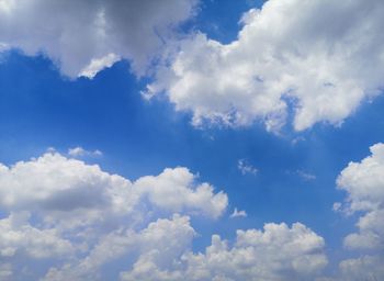 Low angle view of clouds in sky