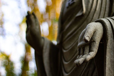 Close-up of statue