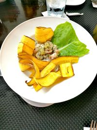 Close-up of food on plate