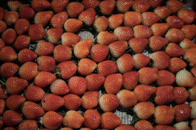 Full frame shot of strawberries