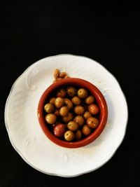 Directly above shot of fruit salad in bowl