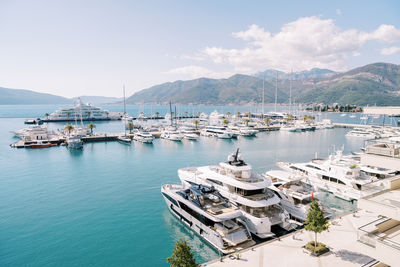 Boats in sea