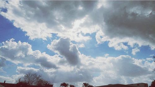 Low angle view of dramatic sky