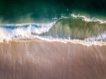 Waves rushing towards shore
