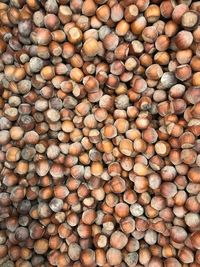 Full frame shot of chestnuts for sale at market