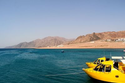 Yacht marina at dahab, sinai, egypt 