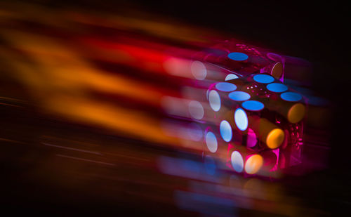 Defocused lights at night