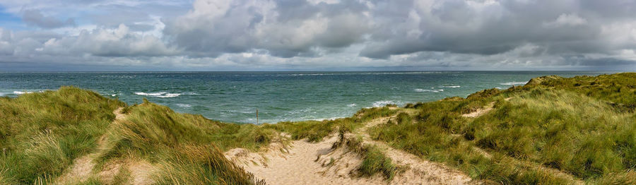 Panoramic view of sea against sky