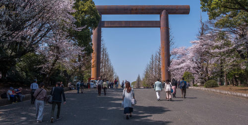 Group of people in park