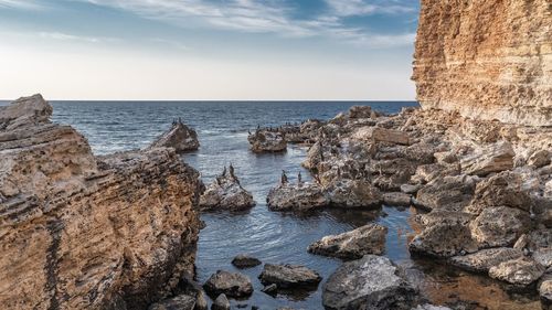 Scenic view of sea against sky