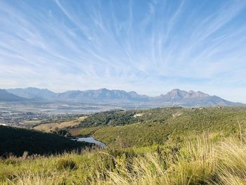Scenic view of landscape against sky