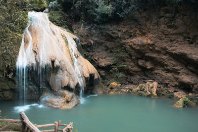 Rock formations in water