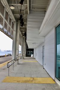 Empty corridor in building