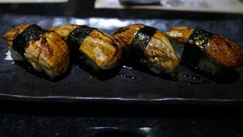 Close-up of food in plate