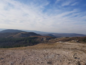 Scenic view of landscape against sky