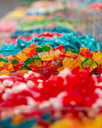 Close-up of multi colored candies