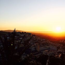 Cityscape at sunset