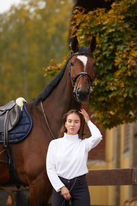 Horse standing outdoors