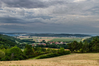 Scenic view of landscape against sky