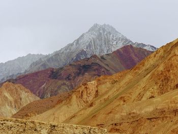 Scenic view of rocky mountains against sky