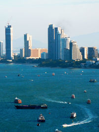 Boats in sea