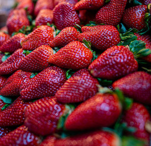 Full frame shot of strawberries