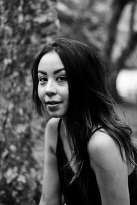 Portrait of smiling young woman