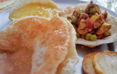 Close-up of food in plate