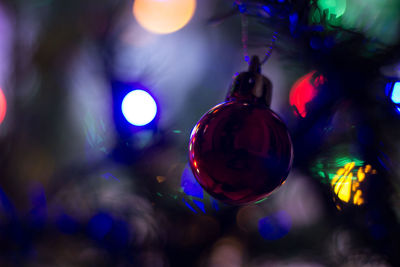 Close-up of christmas tree