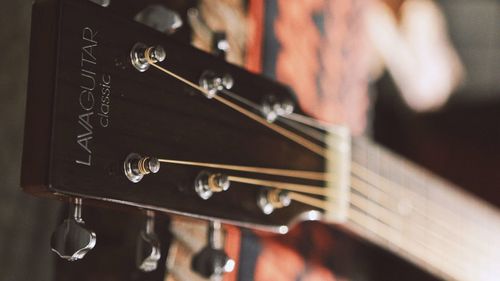 Close-up of guitar