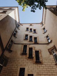 Low angle view of residential building