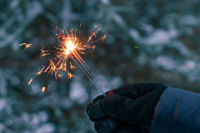 Low angle view of firework display