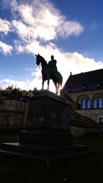 Low angle view of statue