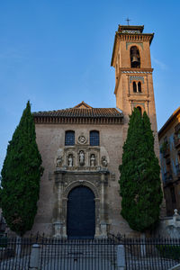 Church of santa ana in granada in spain