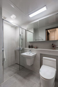 Interior of bathroom