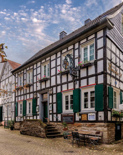 Picturesque half-timbered houses in hattingen, nrw, germany