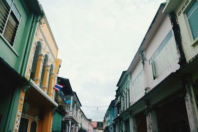 Low angle view of residential buildings