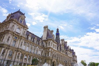 Low angle view of historical building against sky