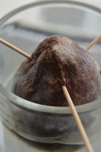 Close-up of bread in bowl