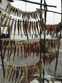 Clothes drying for sale at market