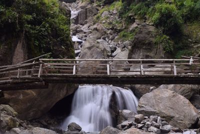 View of waterfall