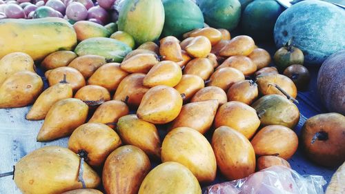 Close-up of fruits for sale in market