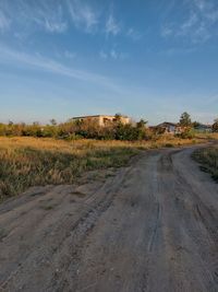 The road in the village